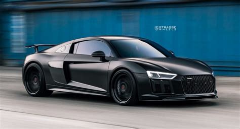 All-Black Audi R8 V10 Plus Looks Like A Four-Wheel Stealth Bomber ...