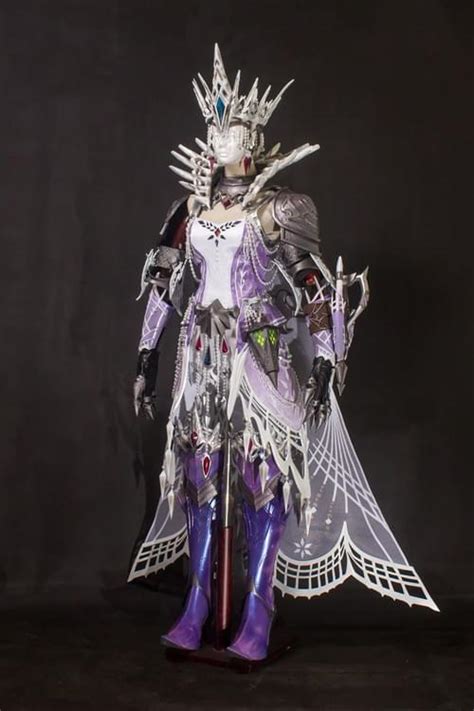 Monster Hunter Iceborne Velkhana Cosplay Armor Set and Double Sword Weapons