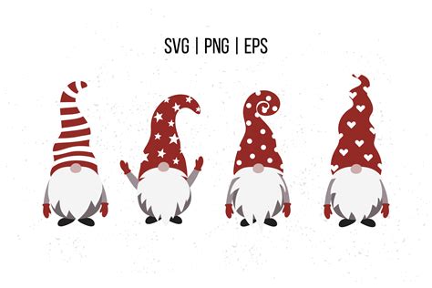 Christmas Gnome SVG, Scandinavian Gnome Clipart By Pine Design ...