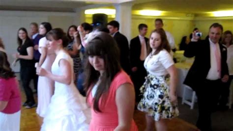 Electric Slide Dancing at the Wedding Reception - YouTube