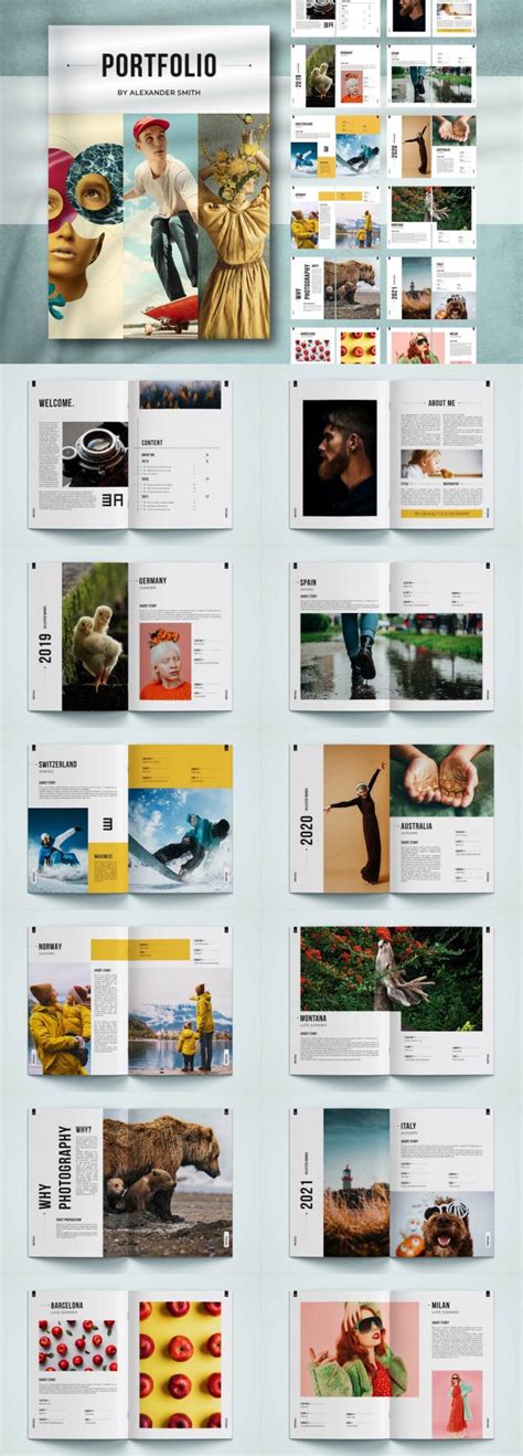 Download a Photography Portfolio InDesign Template with 25 Pages