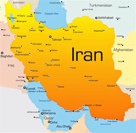 Where Is Iran Map