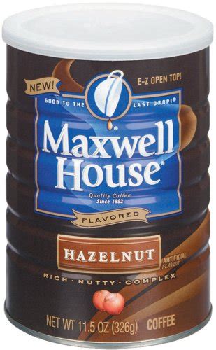 Amazon.com : Maxwell House Hazelnut Coffee, 11.5 oz : Ground Coffee ...