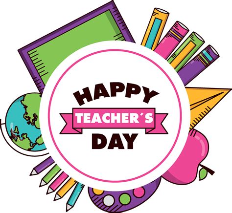 Happy Teachers Day Vector PNG in 2023 | Happy teachers day, Happy ...