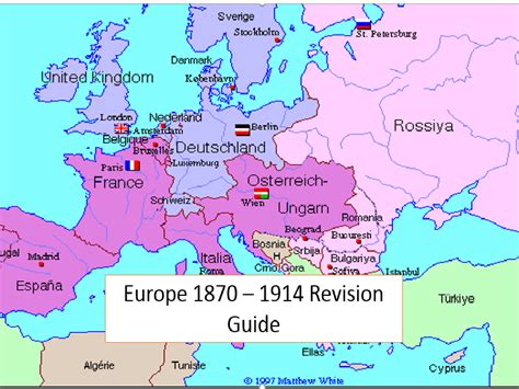 Political Map Of Europe 1870