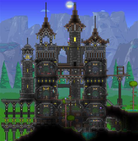 My castle in the jungle - Imgur | Terraria house ideas, Terraria castle ...