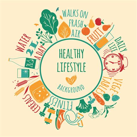 Vector illustration of Healthy lifestyle. 286901 Vector Art at Vecteezy