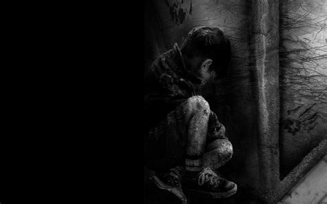 HD wallpaper: Dark, Artistic, Black, Boy, Lonely, Sad | Wallpaper Flare