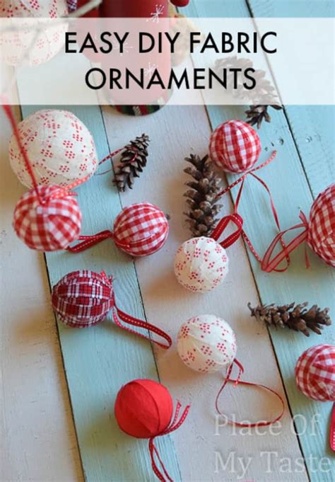 DIY FABRIC ORNAMENTS