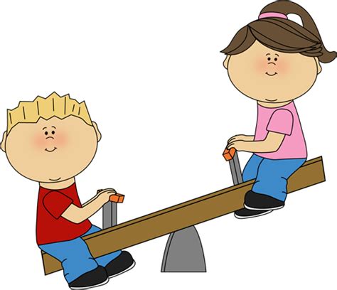 Seesaw Clip Art