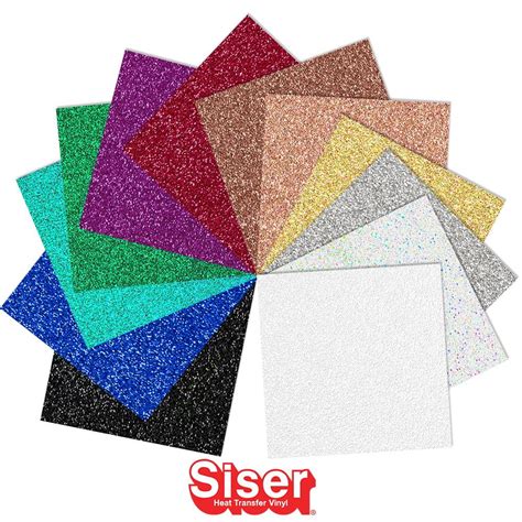 Wholesale Price Shop the latest trends GLITTER 7 COLORS Siser Heat ...