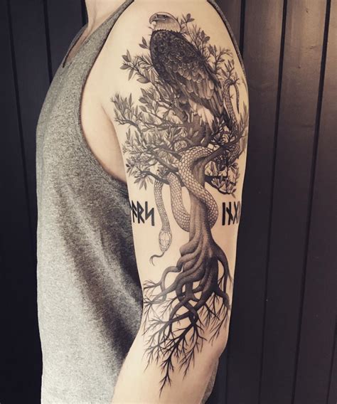 Top 50 Best Yggdrasil Tattoo Ideas [2022 Inspiration Guide] - Norse ...