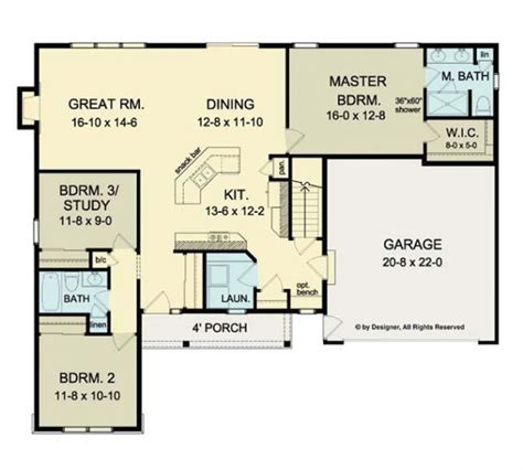 Beautiful Open Floor Plans Ranch Homes - New Home Plans Design