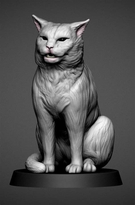 Smudge The Cat 3D model 3D printable | CGTrader