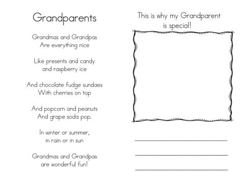 Printable Grandparents Day Invitation Template