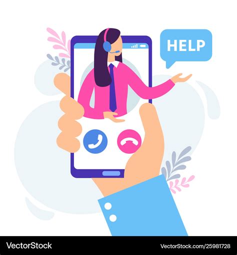 Virtual female assistant personal assistants Vector Image