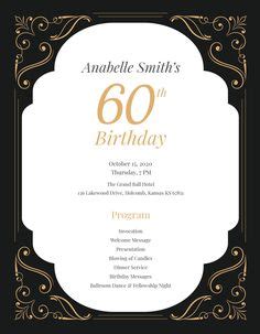 Elegant 90th Birthday Program design - outside of program. | Party ...