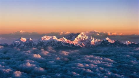 sea of clouds, sunrise, mountain, scenery, 4k, HD Wallpaper | Rare Gallery