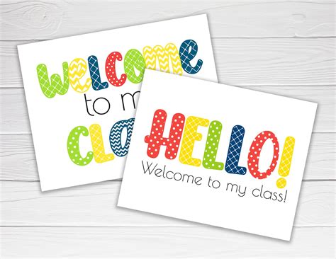 Welcome to My Class and Welcome to OUR Class Teacher Postcards / 2 ...