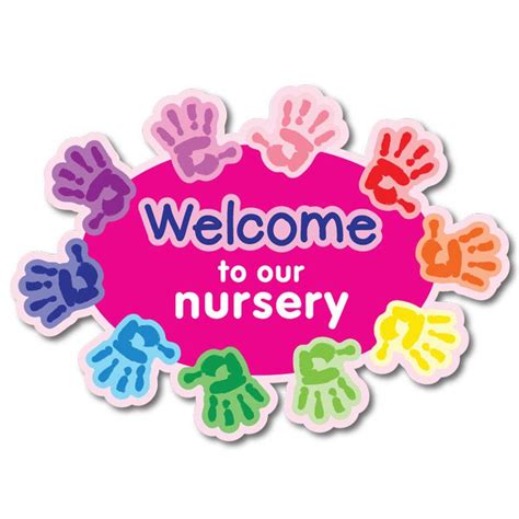 Nursery Handprint Welcome Sign