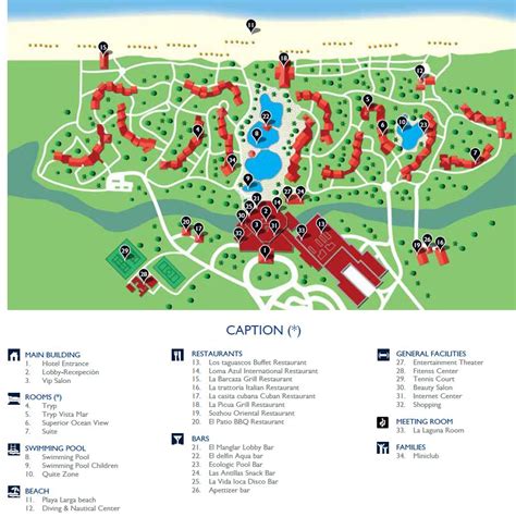 Resort Map | Tryp Cayo Coco | Cayo Coco, Cuba