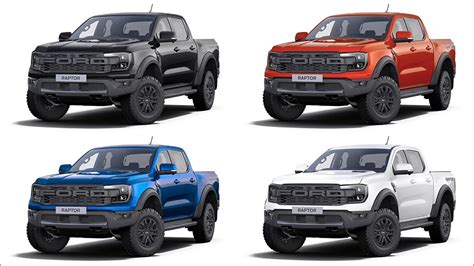 New 2023 Ford Ranger Raptor - Colours comparison - YouTube