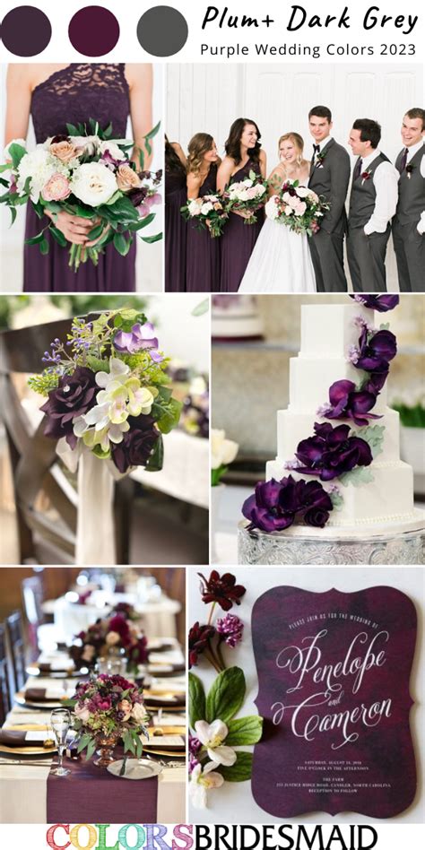 Dark Purple Wedding Flowers