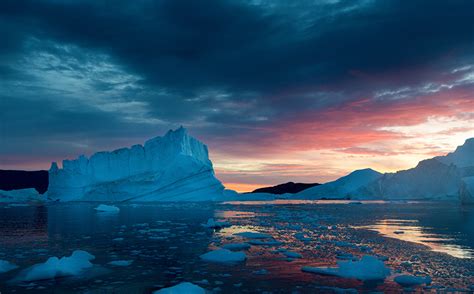 Photos Arctic Atlantic Oceans Ice Ocean Nature Sky Icebergs