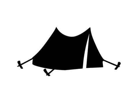 Camping Tent Silhouette