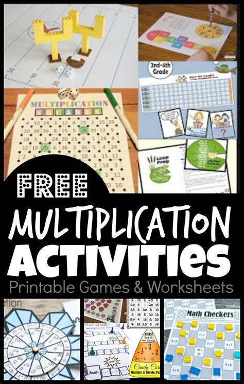 FREE Printable Multiplication Games and Activities