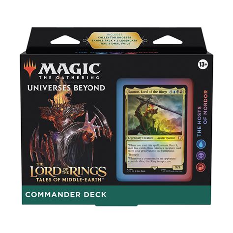 The Lord of the Rings Commander Deck - The Hosts of Mordor [SLD-MTG-MLT ...