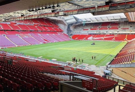 Liverpool's new pitch installed - and a glance inside Anfield ...