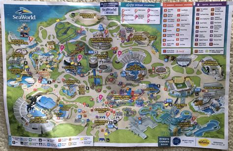 2019 SeaWorld San Diego park map