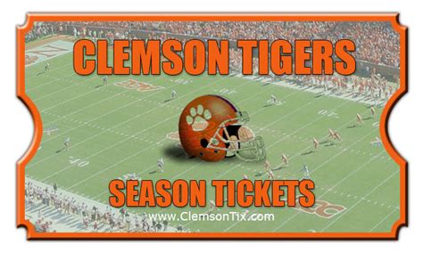 2024 Clemson Tigers Season Football Tickets | All Home Games