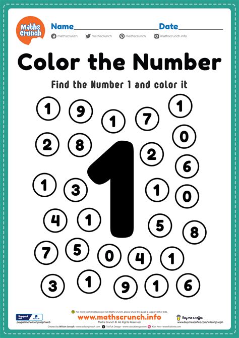 Counting - Free Printable PDF Worksheets for Preschool Kids