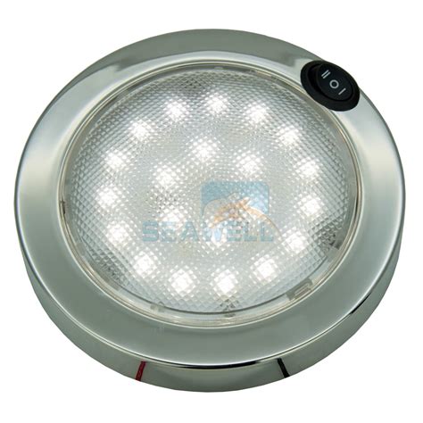 LED Boat Dome Light RV Caravan Cabin Interior Light White/Red - 12V ...