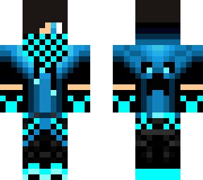 Cool Blue Mask Boy | Minecraft Skin