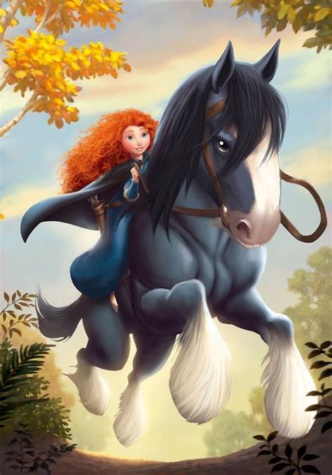 Brave's Merida cartoon illustration via www.Facebook.com ...