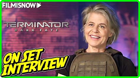 TERMINATOR: DARK FATE | Linda Hamilton "Sarah Connor" On-set Interview ...