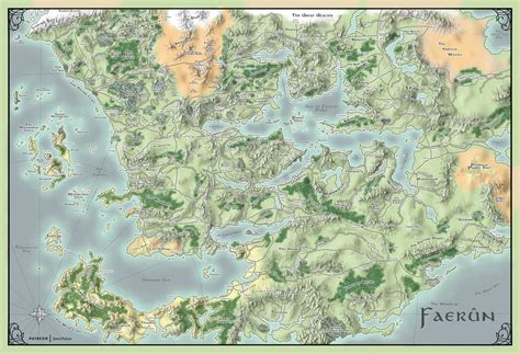 Faerun World Map from Forgotten Realms by OtherWorldlyArtisans on ...