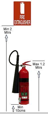 Fire extinguisher location requirements