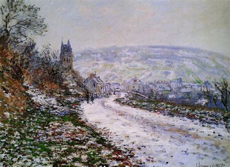 Entering the Village of Vetheuil in Winter, 1879 - Claude Monet ...