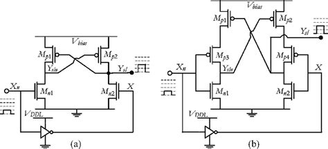 Conventional level shifter. | Download Scientific Diagram