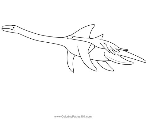 Loch Ness Monster 1 Coloring Page for Kids - Free Loch Ness Monsters ...