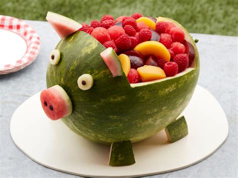 Easy Watermelon Carvings : Food Network | Summer Party Ideas: Menus ...