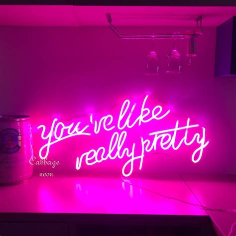 You're Like Really Pretty Neon Signs Pink Neon Light | Etsy