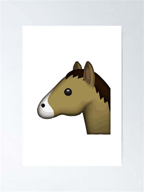 "Horse Face Emoji" Poster by Riemann | Redbubble