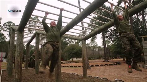 Marine Corps Recruits Navigate Through Obstacles in Parris Island Boot ...