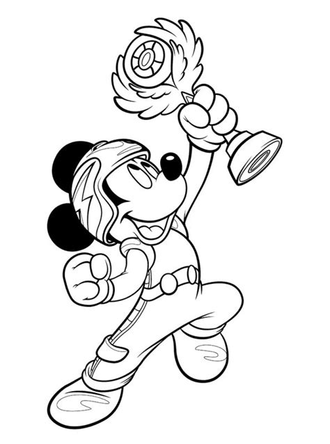 Kids-n-fun.com | Coloring page Mickey Mouse and de Roadster Racers ...