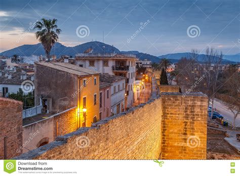 Historic Old Town of Alcudia Stock Photo - Image of wall, medieval ...